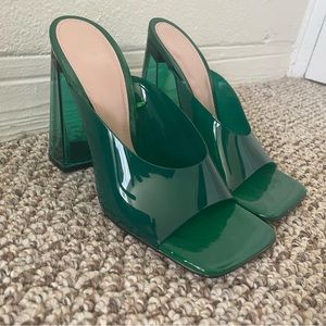 COPY - ZARA green mules